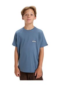 T-Shirt Quiksilver "Evo Border Lines", Jungen, Gr. 10, china blau, Obermaterial: 100% Walkfrottier;, Shirts T-Shirt