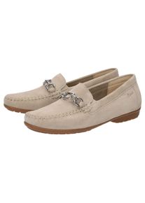 Slipper Sioux "Cortizia-737-H-SC", Damen, Gr. 38UK5, beige, Obermaterial: 100% Ziegenveloursleder GOVL. 100% Gummi rubber., Schuhe Slipper