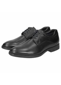 Schn&uuml;rschuh Sioux "Forello-XL", Herren, Gr. 46 (UK 11), schwarz, Obermaterial: 100% Kalbsleder CAL. 100% Gummi rubber., Schuhe Schn&uuml;rschuh
