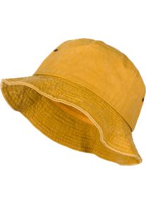 Fischerhut styleBREAKER "Fischerhut in Washed Optik", Herren, gelb (senf), Obermaterial: 100% Baumwolle CO., Modisch, H&uuml;te Fischerhut