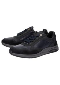 Sneaker Sioux "Turibio-713-J", Herren, Gr. 41 (UK 7), blau (dunkelblau), Obermaterial: 40% Kalbsveloursleder CAVL. 30% Rindnubukleder CNU. 30% Lammnappaleder LANA. 100% Gummi rubber., Schuhe Sneaker