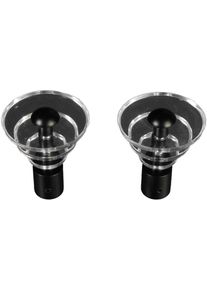 Gardinenstangen-Endst&uuml;ck Liedeco "Luna", schwarz, H:5,5cm L:6cm &Oslash;:1,6cm, Gardinenstangenendst&uuml;cke, Gardinenstangen-Endst&uuml;ck, f&uuml;r Gardinenstangen &Oslash; 16 mm