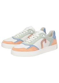 Sneaker Sioux "Tedroso-DA-702", Damen, Gr. 42UK8, blau, Obermaterial: 50% Kalbsveloursleder CAVL. 50% Lammnappaleder LANA. 100% Gummi rubber., Schuhe Sneaker
