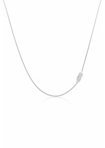 Kette mit Anh&auml;nger Elli "Halskette Feder Boho Symbol 925 Silber" Gr. 45, silber, Halsketten, Damen, ohne Stein, Silber 925 (Sterlingsilber), Kette mit Anh&auml;nger
