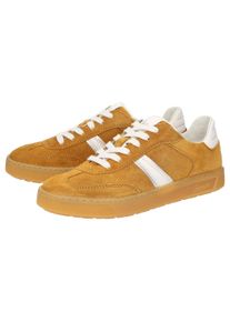 Sneaker Sioux "Tedroso-DA-707", Damen, Gr. 38UK5, gelb, Obermaterial: 50% Kalbsveloursleder CAVL. 50% Lammnappaleder LANA. 100% Gummi rubber., Schuhe Sneaker