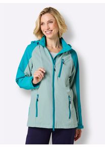 Funktionsjacke Catamaran, Damen, Gr. 54, kalkmint, t&uuml;rkis, 100% Polyamid, Netzware:100% Polyester, &Auml;rmelfutter:100% Polyester, gemustert, mehrfarbig, Jacken Funktionsjacke
