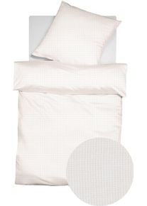 Bettw&auml;sche Fleuresse "Porto", beige, B/L: 200cm x 200cm, 1 Stk., 2 Stk., Buntgewebe, B/L: 80cm x 80cm & 80cm x 80cm, 3 Stk., Buntgewebe, Obermaterial: 100% Baumwolle, Bettw&auml;sche, Bettw&auml;sche, 100% Baumwolle, in Gr. 135x200, 155x220, 200x200cm, Rei&szlig;verschluss