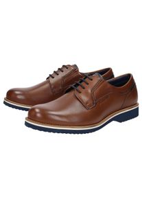 Schn&uuml;rschuh Sioux "Dilip-716-H", Herren, Gr. 48,5 (UK 13), braun (cognac), Obermaterial: 100% Kalbsleder CAL. 100% Gummi rubber., Schuhe Schn&uuml;rschuh