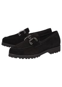 Slipper Sioux "Meredith-753-H", Damen, Gr. 40 (UK 6 1/2), schwarz, Obermaterial: 100% Lammveloursleder LAVL. 100% Gummi rubber., Schuhe Slipper