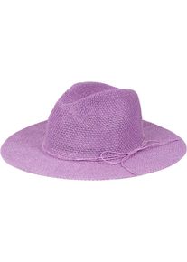 Sonnenhut styleBREAKER "Panama Strohhut", Damen, lila (flieder), Obermaterial: 100% Papierstroh PAS., Modisch, H&uuml;te Sonnenhut