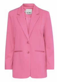Blusenblazer Ichi "Blazer IHKATE", Damen, Gr. M, super pink, Obermaterial: 74% Polyester PES. 22% Viskose CV. 4% Elasthan EL., Blazer Blusenblazer