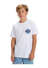 T-Shirt Quiksilver "Ev In Flames", Jungen, Gr. 14, wei&szlig;, Obermaterial: 100% Walkfrottier;, Shirts T-Shirt