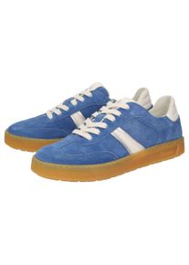 Sneaker Sioux "Tedroso-DA-707", Damen, Gr. 42UK8, blau, Obermaterial: 50% Kalbsveloursleder CAVL. 50% Lammnappaleder LANA. 100% Gummi rubber., Schuhe Sneaker