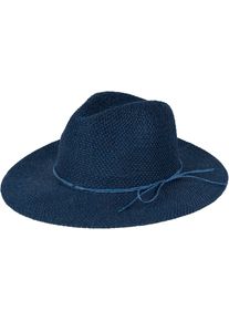 Sonnenhut styleBREAKER "Panama Strohhut", Damen, blau (dunkelblau), Obermaterial: 100% Papierstroh PAS., Modisch, H&uuml;te Sonnenhut
