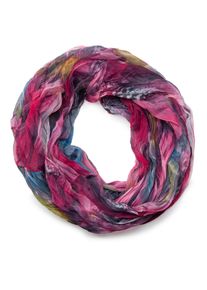 Loop styleBREAKER "Loop mit Feder Muster", Damen, pink, Obermaterial: 100% Viskose CV., Modisch, Modet&uuml;cher Loop