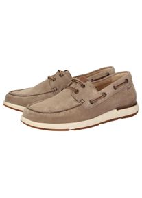 Schn&uuml;rschuh Sioux "Nurilinos-702", Herren, Gr. 47 (UK 12), braun (hellbraun), Obermaterial: 100% Kalbsveloursleder CAVL. 100% Gummi rubber., Schuhe Schn&uuml;rschuh
