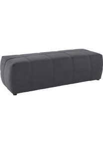 Hocker DOMO collection "BRANDON, komfortabel", grau, B:150cm H:40cm T:60cm, Kunstleder SOFTLUX;Luxus-Microfaser in Antikleder-Optik(100% Polyester);Luxus-Microfaser (100% Polyester), Hocker, Hocker, gro&szlig;e Ausf&uuml;hrung passend zu "Brandon", auch in Cord