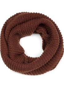 Loop styleBREAKER "Strick Loop Wellenmuster", Damen, braun (schokobraun), Obermaterial: 100% Polyacryl PAN., Modisch, Modet&uuml;cher Loop
