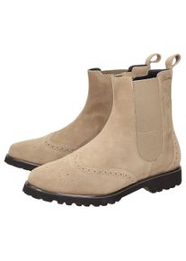Stiefelette Sioux "Meredith-751-H", Damen, Gr. 41.5 (UK 7 1/2), beige, Obermaterial: 100% Lammveloursleder LAVL. 100% Gummi rubber., Schuhe Stiefelette