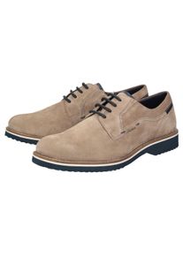 Schn&uuml;rschuh Sioux "Dilip-716-H", Herren, Gr. 46 (UK 11), braun (hellbraun), Obermaterial: 100% Kalbsveloursleder CAVL. 100% Gummi rubber., Schuhe Schn&uuml;rschuh