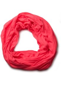 Loop styleBREAKER "Jersey Loop in Crash Optik", Damen, rot (neonrot), Obermaterial: 80% Viskose CV. 20% Baumwolle CO., Modisch, Modet&uuml;cher Loop