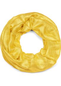 Loop styleBREAKER "Seidiger Einfarbiger Loop Glitzer", Damen, gold, Obermaterial: 100% Viskose CV., Modisch, Modet&uuml;cher Loop