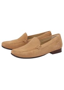 Slipper Sioux "Campina", Damen, Gr. 39 (UK 5 1/2), braun (hellbraun), Obermaterial: 100% Ziegenveloursleder GOVL. 100% Gummi rubber., Schuhe Slipper