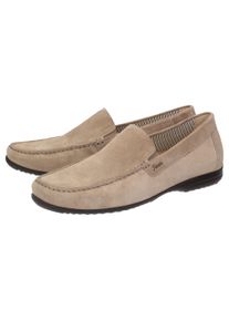 Slipper Sioux "Giumelo-700-H", Herren, Gr. 48 (UK 12 1/2), braun (hellbraun), Obermaterial: 100% Kalbsveloursleder CAVL. 100% Gummi rubber., Schuhe Slipper