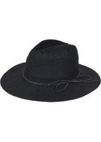 Sonnenhut styleBREAKER "Panama Strohhut", Damen, schwarz, Obermaterial: 100% Papierstroh PAS., Modisch, H&uuml;te Sonnenhut