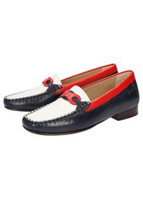 Slipper Sioux "Colandina", Damen, Gr. 42.5 (UK 8 1/2), blau (dunkelblau), Obermaterial: 100% Lammnappaleder LANA. 100% Gummi rubber., Schuhe Slipper
