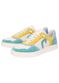 Sneaker Sioux "Tedroso-DA-702", Damen, Gr. 44 (UK 9 1/2), bunt (mehrfarbig), Obermaterial: 50% Kalbsveloursleder CAVL. 50% Lammnappaleder LANA. 100% Gummi rubber., Schuhe Sneaker