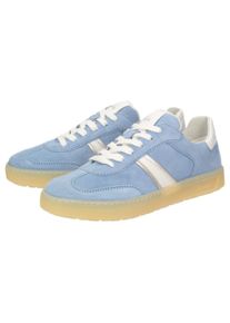 Sneaker Sioux "Tedroso-DA-707", Damen, Gr. 44 (UK 9 1/2), blau (hellblau), Obermaterial: 50% Kalbsveloursleder CAVL. 50% Lammnappaleder LANA. 100% Gummi rubber., Schuhe Sneaker