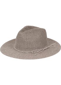 Sonnenhut styleBREAKER "Panama Strohhut", Damen, grau, Obermaterial: 100% Papierstroh PAS., Modisch, H&uuml;te Sonnenhut