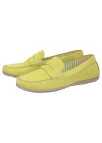 Slipper Sioux "Carmona-700", Damen, Gr. 39.5 (UK 6), gr&uuml;n (hellgr&uuml;n), Obermaterial: 100% Kalbsveloursleder CAVL. 100% Gummi rubber., Schuhe Slipper