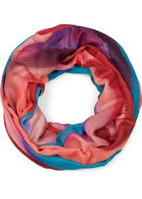Loop styleBREAKER "Bunter Loop Aquarell Farbverlauf Streifen", Damen, rot (rot, orange), Obermaterial: 100% Viskose CV., Modisch, Modet&uuml;cher Loop