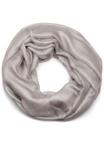 Loop styleBREAKER "Seidiger Einfarbiger Loop", Damen, grau (hellgrau), Obermaterial: 100% Viskose CV., Modisch, Modet&uuml;cher Loop