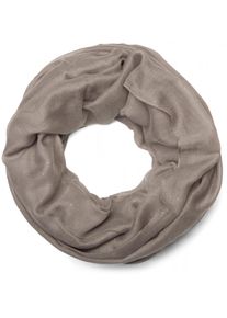 Loop styleBREAKER "Loop mit Glitzer unifarben", Damen, grau (taupe), Obermaterial: 100% Viskose CV., Modisch, Modet&uuml;cher Loop