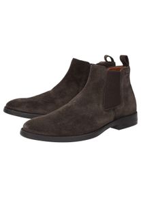 Stiefelette Sioux "Foriolo-709-H", Herren, Gr. 50.5 (UK 15), braun (dunkelbraun), Obermaterial: 100% Kalbsveloursleder CAVL. 100% Gummi rubber., Schuhe Stiefelette
