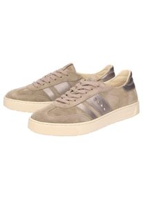 Sneaker Sioux "Maites sneaker 005", Damen, Gr. 44 (UK 9 1/2), beige, Obermaterial: 50% Kalbsveloursleder CAVL. 50% Ziegenveloursleder GOVL. 100% Gummi rubber., Schuhe Sneaker
