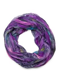 Loop styleBREAKER "Loop mit Feder Muster", Damen, lila (violett), Obermaterial: 100% Viskose CV., Modisch, Modet&uuml;cher Loop
