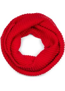 Loop styleBREAKER "Strick Loop Wellenmuster", Damen, rot, Obermaterial: 100% Polyacryl PAN., Modisch, Modet&uuml;cher Loop