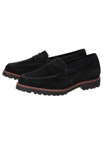 Slipper Sioux "Meredith-709-H", Damen, Gr. 41 (UK 7), schwarz, Obermaterial: 100% Lammveloursleder LAVL. 100% Gummi rubber., Schuhe Slipper