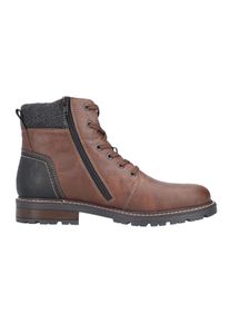 Winterstiefelette Rieker, Herren, Gr. 44, braun (dunkelbraun), Lederimitat, Schuhe Winterstiefelette, mit Schaftpolsterung