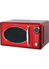 Salco Mikrowelle "SRM-20.5G", rot, B:44cm H:44cm T:36cm, Mikrowellen, im Retrostyle, Mikrowelle
