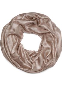 Loop styleBREAKER "Seidiger Einfarbiger Loop Glitzer", Damen, gr&uuml;n (khaki), Obermaterial: 100% Viskose CV., Modisch, Modet&uuml;cher Loop