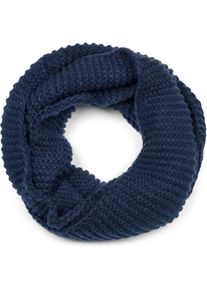 Loop styleBREAKER "Strick Loop Wellenmuster", Damen, blau (dunkelblau), Obermaterial: 100% Polyacryl PAN., Modisch, Modet&uuml;cher Loop