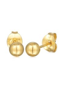 Paar Ohrstecker Elli Premium "Ohrringe Ohrstecker Kugel Ball 375er Gelbgold" Gr. 3,5, gold, Ohrringe, Damen, Gelbgold 375, Paar Ohrstecker