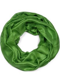 Loop styleBREAKER "Seidiger Einfarbiger Loop", Damen, gr&uuml;n, Obermaterial: 100% Viskose CV., Modisch, Modet&uuml;cher Loop