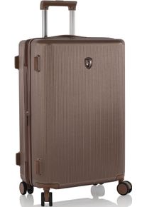 Hartschalen-Trolley Heys "Earthtone, verschiedene Gr&ouml;&szlig;en und Farben", Damen, Gr. B/H/T: 43cm x 66cm x 27cm 76 l, braun (umber), Polycarbonat, Koffer Hartschalen-Trolley, Heys Reisegep&auml;ck TSA Schloss Volumenerweiterung