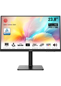 MSI LED-Monitor "Modern MD2412P", Energieeffizienz: D, schwarz, B:54,1cm H:32,22cm T:5cm, Monitore, h&ouml;henverstellbar, 3 Jahre Herstellergarantie, USB-C, LED-Monitor